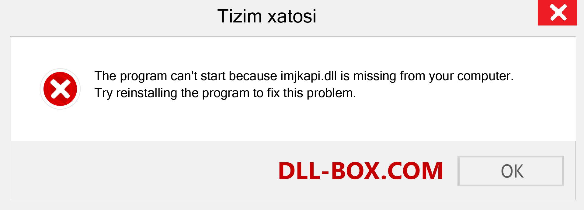 imjkapi.dll fayli yo'qolganmi?. Windows 7, 8, 10 uchun yuklab olish - Windowsda imjkapi dll etishmayotgan xatoni tuzating, rasmlar, rasmlar